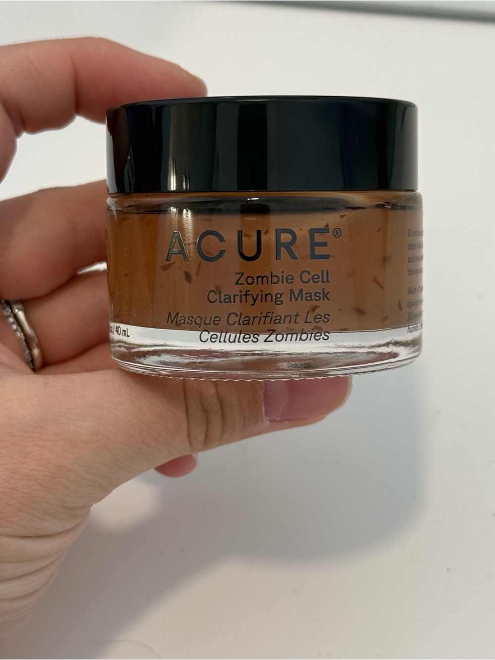 New acure zombie cell clarifying mask